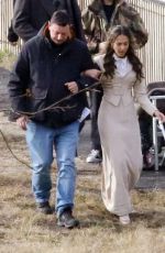 JESSICA ALBA and Michele Morrone on the Set of Maserati: the Brothers Out in Rome 12/19/2024