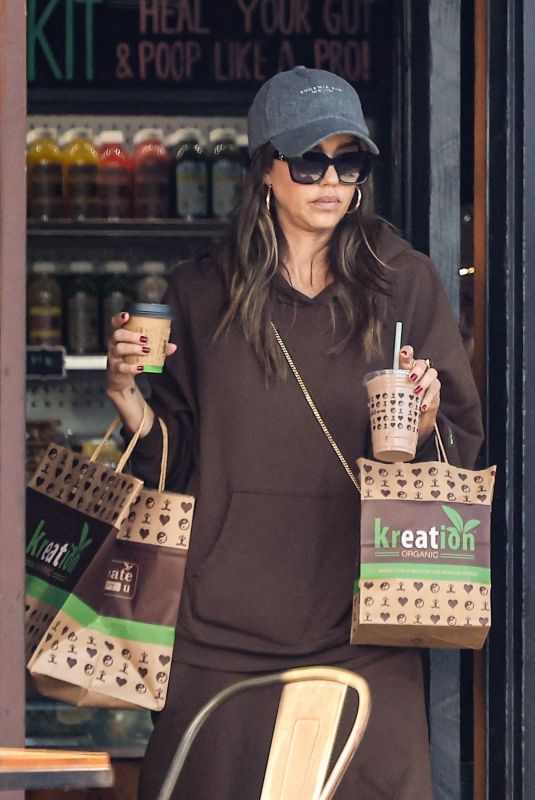 JESSICA ALBA Out for Smoothies at Kreation in Los Angeles 12/30/2024