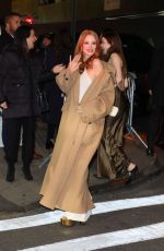 JESSICA CHASTAIN Arrives at Gotham
