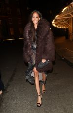 JOAN SMALLS Arrives at Vas J Morgan British Fashion Awards Afterparty in London 12/02/2024