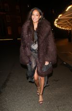 JOAN SMALLS Arrives at Vas J Morgan British Fashion Awards Afterparty in London 12/02/2024