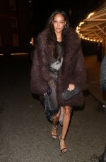 JOAN SMALLS Arrives at Vas J Morgan British Fashion Awards Afterparty in London 12/02/2024