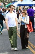 JOEY KING and Steven Piet Out Shopping at Studio City Farmer