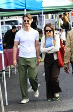 JOEY KING and Steven Piet Out Shopping at Studio City Farmer