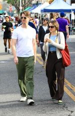 JOEY KING and Steven Piet Out Shopping at Studio City Farmer