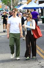 JOEY KING and Steven Piet Out Shopping at Studio City Farmer