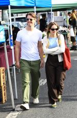 JOEY KING and Steven Piet Out Shopping at Studio City Farmer