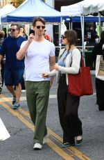 JOEY KING and Steven Piet Out Shopping at Studio City Farmer