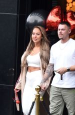 JORDI LEIGH Kissing a Mystery Man Outside Dakota Hotel in Manchester 11/18/2024