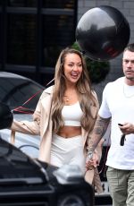 JORDI LEIGH Kissing a Mystery Man Outside Dakota Hotel in Manchester 11/18/2024