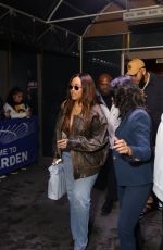 JORDYN WOODS Leaves J. Cole Concert at MSG in New York 12/17/2024