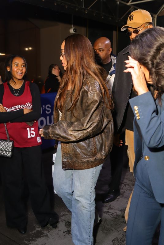 JORDYN WOODS Leaves J. Cole Concert at MSG in New York 12/17/2024
