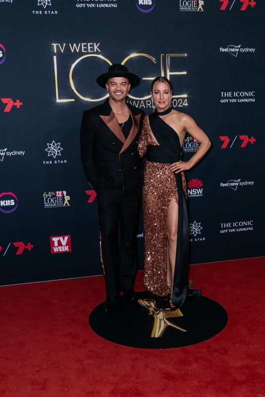 JULES SEBASTIAN at 64th TV WEEK Logie Awards at The Star in Sydney 08/18/2024