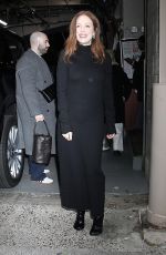 JULIANNE MOORE Arrives at Good Morning America in New York 12/09/2024