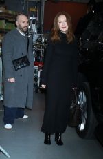 JULIANNE MOORE Arrives at Good Morning America in New York 12/09/2024
