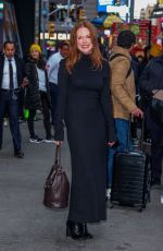 JULIANNE MOORE Leaves Today Show in New York City 12/09/2024