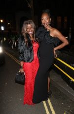 JUNE SARPONG Arrives at Vas J Morgan British Fashion Awards Afterparty with ASOS in London 12/02/2024