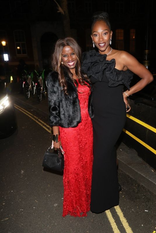 JUNE SARPONG Arrives at Vas J Morgan British Fashion Awards Afterparty with ASOS in London 12/02/2024