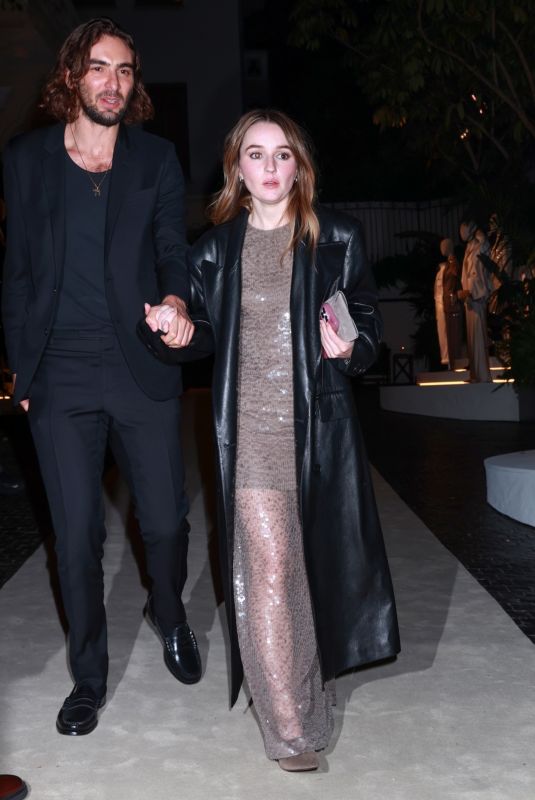 KAITLYN DEVER Arrives at Brunello Cucinelli Diner at Chateau Marmont in West Hollywood 12/05/2024