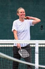 KATE BOSWORTH and Justin Long Enjoy a Game of Pickleball at a Local Park 12/27/2024