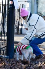 KATE LAWLER Out with Her Dog in Primrose Hill 12/23/2024