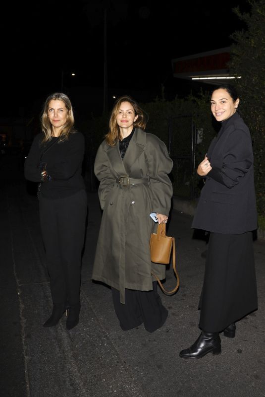 KATHARINE MCPHEE and GAL GADOT Out for Dinner at Funke in Beverly Hills 12/08/2024