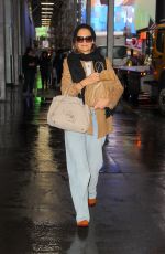 KATIE HOLMES Arrives for Her Performance in Our Town in New York 12/11/2024