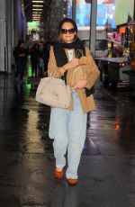 KATIE HOLMES Arrives for Her Performance in Our Town in New York 12/11/2024