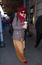 KATIE HOLMES Arrives to Her Broadway Show Our Town in New York 12/22/2024