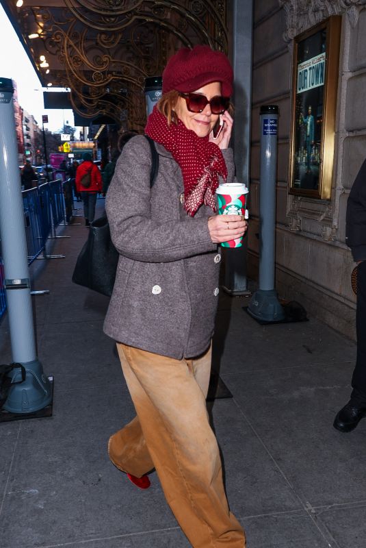 KATIE HOLMES Arrives to Her Broadway Show Our Town in New York 12/22/2024