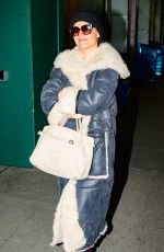 KATIE HOLMES Leaves Barrymore Theatre in New York 12/05/2024