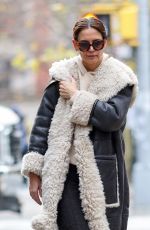 KATIE HOLMES Out amd About in New York City 12/04/2024