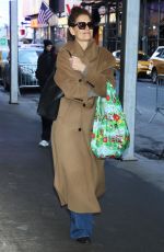 KATIE HOLMES Out and About in New York City 12/26/2024