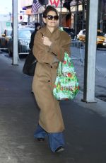 KATIE HOLMES Out and About in New York City 12/26/2024