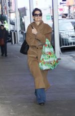 KATIE HOLMES Out and About in New York City 12/26/2024