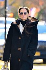 KATIE HOLMES Out and About on a Chilly Day in New York City 12/01/2024