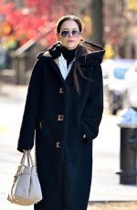 KATIE HOLMES Out and About on a Chilly Day in New York City 12/01/2024
