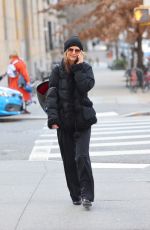 KATIE HOLMES Out Chats on Phone in Brooklyn 12/19/2024