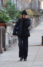 KATIE HOLMES Out Chats on Phone in Brooklyn 12/19/2024