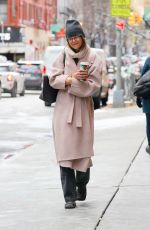 KATIE HOLMES Out for Coffee on a Chilly Day in New York 12/21/2024
