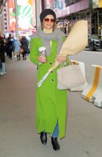 KATIE HOLMES Out with a Bouquet of Flowers in New York City 12/15/2024