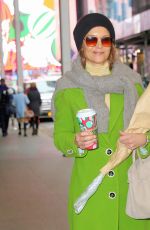 KATIE HOLMES Out with a Bouquet of Flowers in New York City 12/15/2024