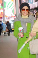 KATIE HOLMES Out with a Bouquet of Flowers in New York City 12/15/2024