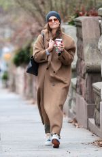 KATIE HOLMES Spotted on a Starbucks Run in New York 12/30/2024
