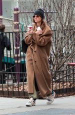 KATIE HOLMES Spotted on a Starbucks Run in New York 12/30/2024