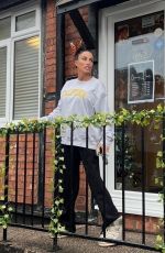 KATIE PRICE Squeezing in a Quick Sunbed Session in Northwich 12/21/2024