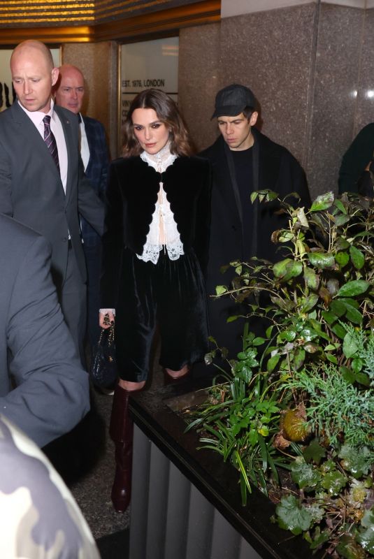 KEIRA KNIGHTLEY Leaves NBC Studios in New York City 12/09/2024