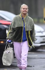 KERRY KATONA Arrives at Cinderella Panto at Memorial Court in Northwich 12/28/2024