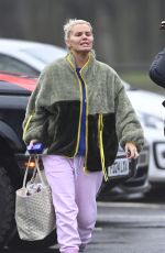 KERRY KATONA Arrives at Cinderella Panto at Memorial Court in Northwich 12/28/2024