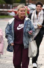 KERRY KATONA Arrives at Cinderella Panto in Northwich 12/22/2024